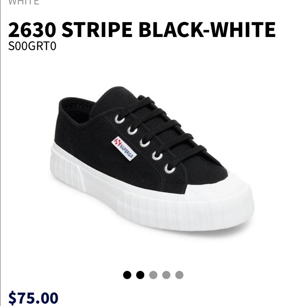 Superga black sneakers